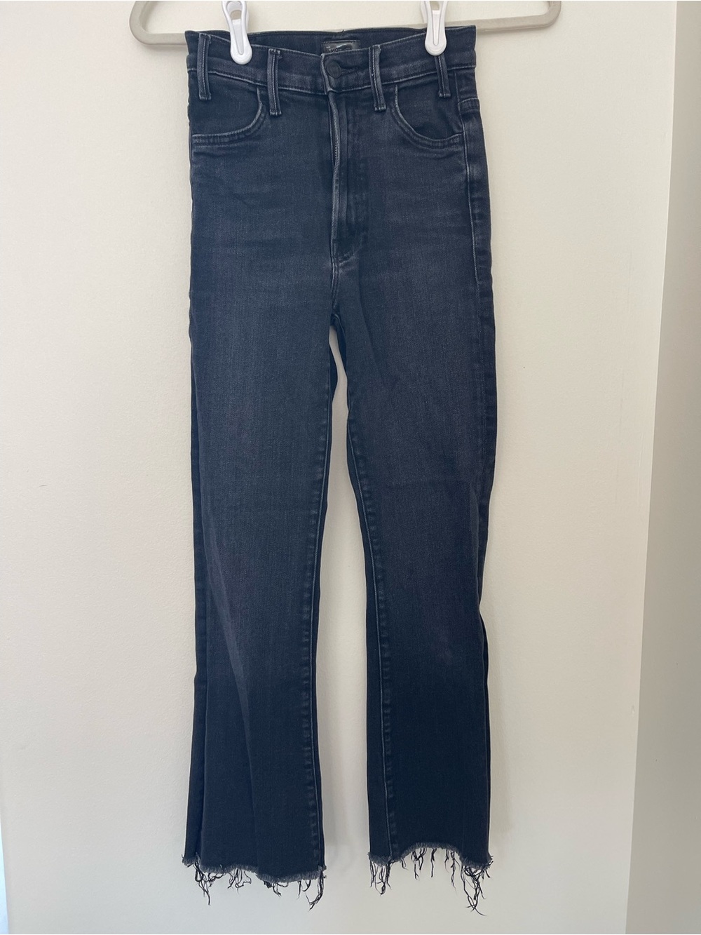 Mother Hustler Ankle Fray Jean
